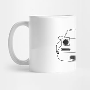 Mazda MX5 Black Outline Mug